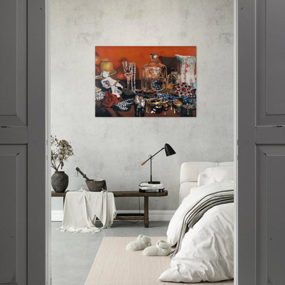 JOLIE MADAME 1973 - Audrey Flack Brushed Aluminum Print - 70x100 cm / 28x40 inches | Audrey Flack Aluminum Print | Audrey Flack Prints