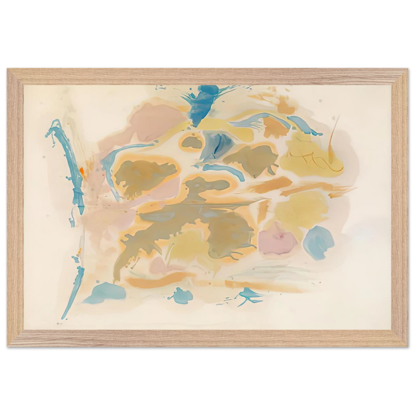 Helen Frankenthaler - Shatter, 1953- Wall Art - 30x40 cm / 12x16 inches - Premium Wooden Framed Poster With Fine Art Paper-canvas - Wood frame