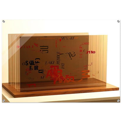 Not Wanting To Say Anything About Marcel, II - 1969 - John Cage Acrylic Print - 70x100 cm / 28x40″ inches