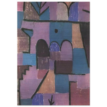 ORIENTAL GARDEN 1939 - Paul Klee Brushed Aluminum Print - 70x100 cm / 28x40 inches | Paul Klee Aluminum Print | Paul Klee Prints