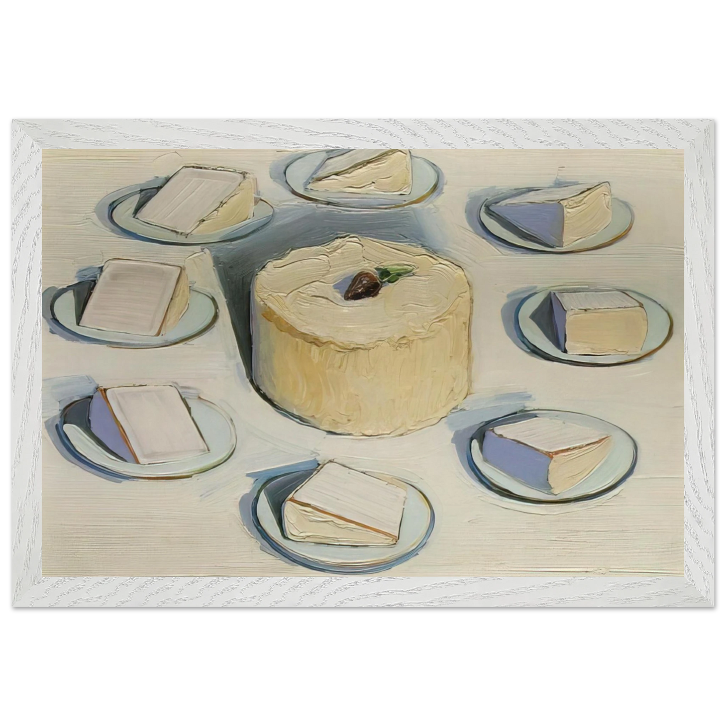 Wayne Thiebaud - Around the Cake - 1962 Wall Art - 30x40 cm / 12x16 inches - Fine Art Poster - -