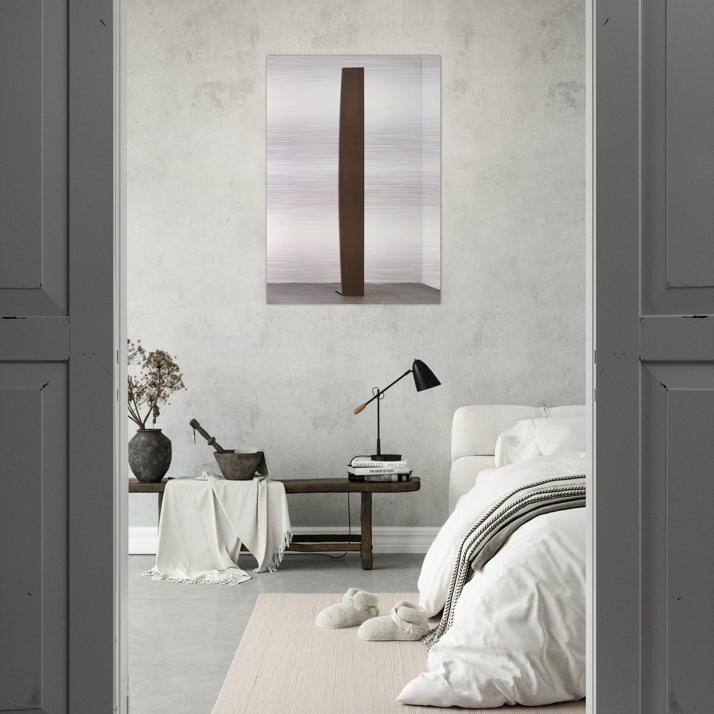 Curve XXXVI - Ellsworth Kelly Brushed Aluminum Print - 70x100 cm / 28x40 inches | Ellsworth Kelly Aluminum Print | Ellsworth Kelly Prints