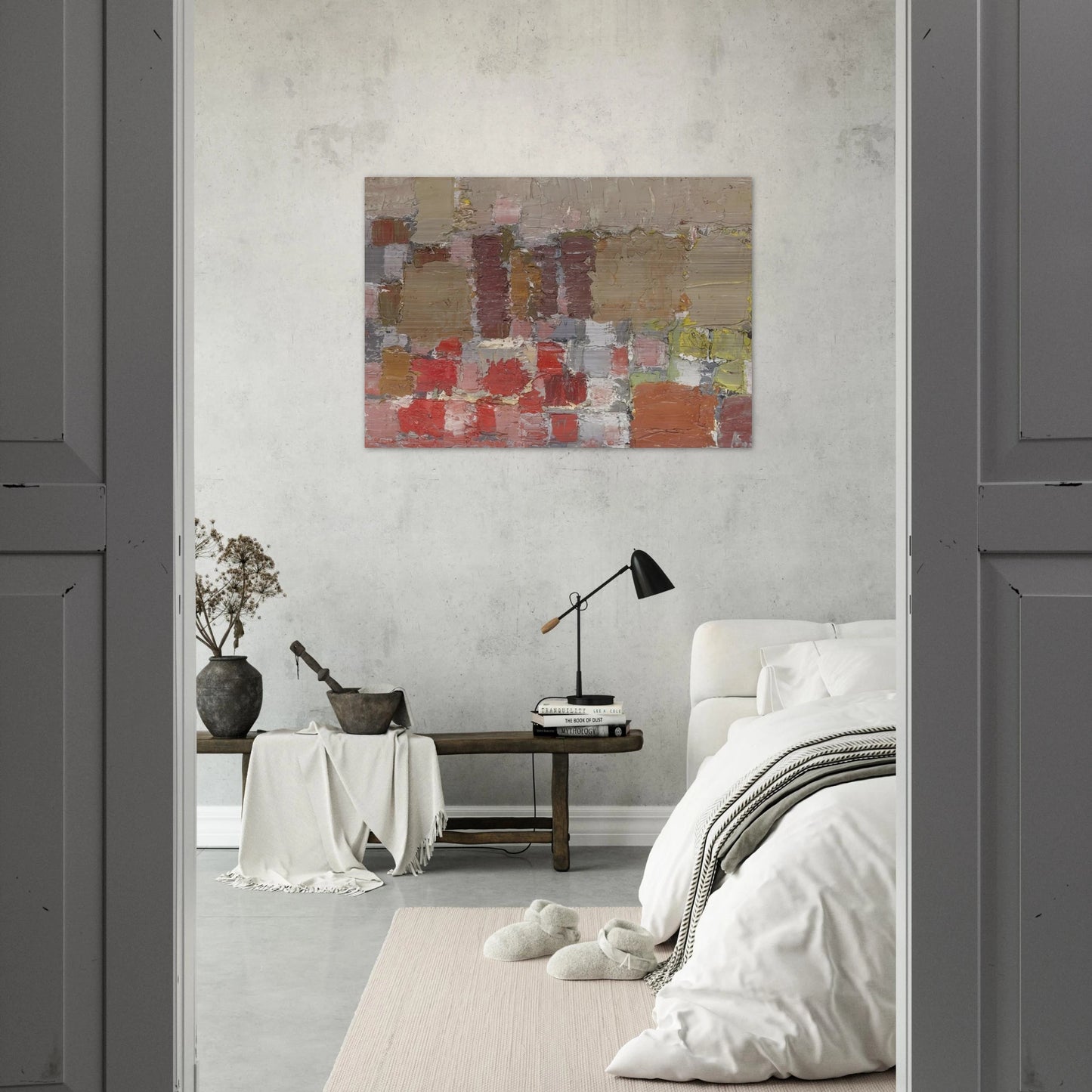 Composition - Art Informel - Nicolas de Stael Brushed Aluminum Print - 70x100 cm / 28x40 inches | Nicolas de Stael Aluminum Print | Nicolas de Stael Prints