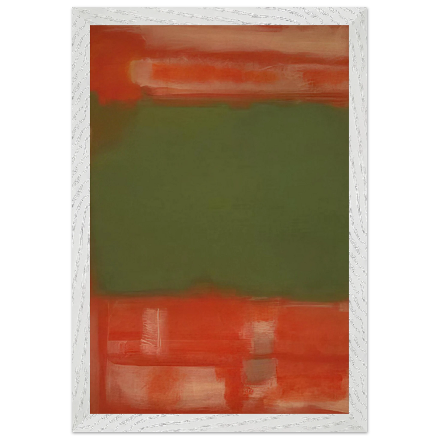 Mark Rothko - No.24 - 1949 Wall Art - 21x29.7 cm / 8x12" - Premium Wooden Framed Poster With Fine Art Paper-canvas - White frame