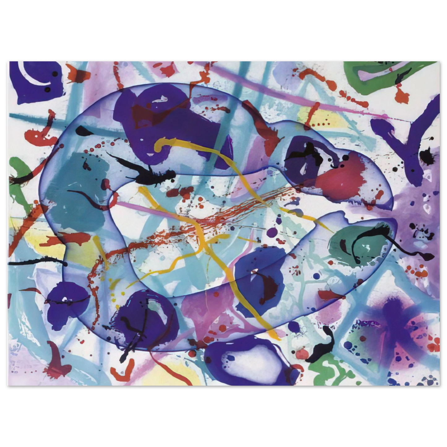 Sam Francis - Trietto 4  SFE 077RC   75x100 cm / 30x40inches Fine Art Poster