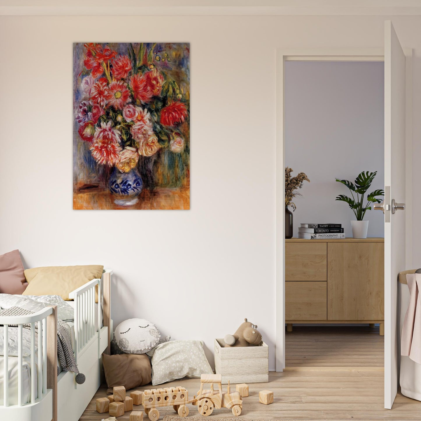 Bouquet - Pierre-Auguste Renoir Brushed Aluminum Print - 70x100 cm / 28x40 inches | Pierre-Auguste Renoir Aluminum Print | Pierre-Auguste Renoir Prints
