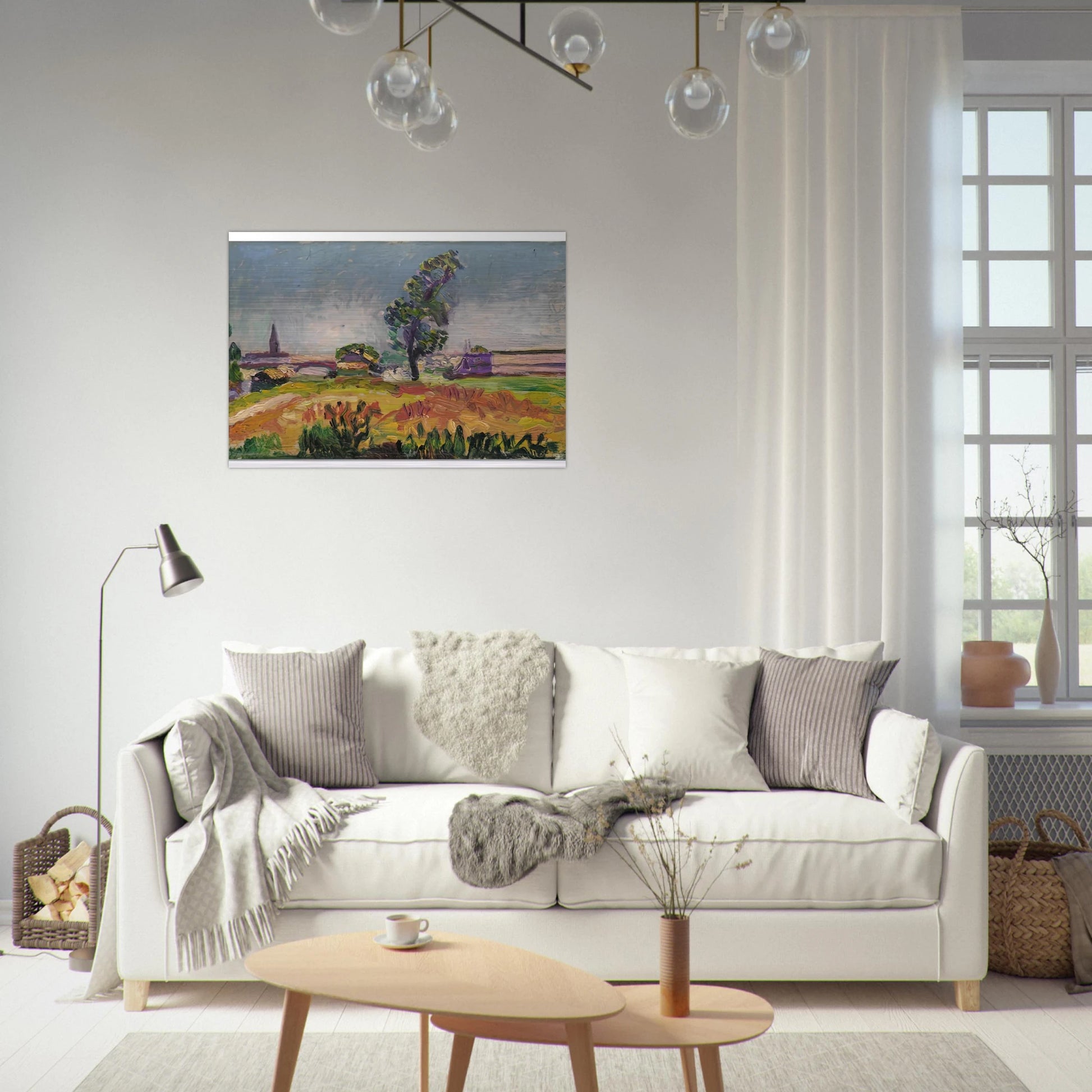 PAYSAGE DES ENVIRONS DE TOULOUSE LE PONT DES DEMOISELLES 1898 - Henri Matisse Brushed Aluminum Print - 70x100 cm / 28x40 inches | Henri Matisse Aluminum Print | Henri Matisse Prints
