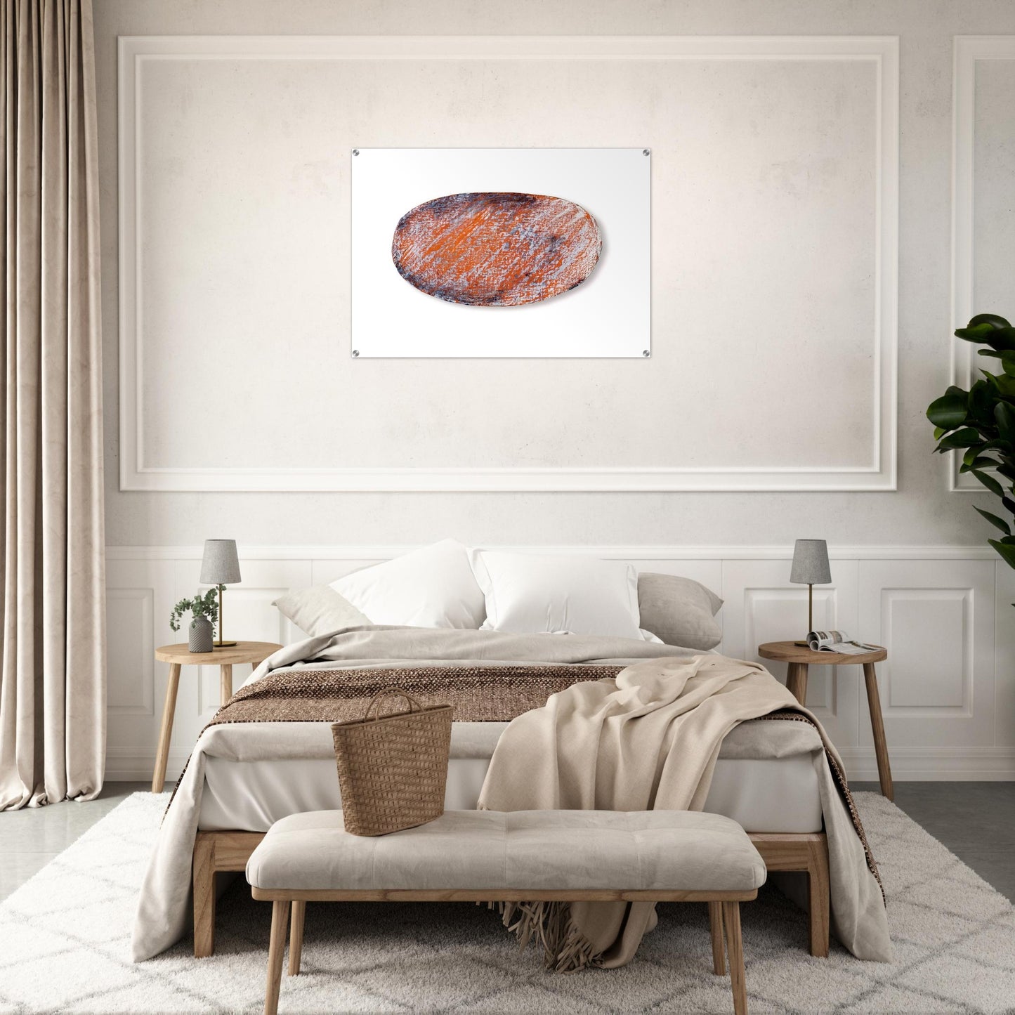 Ohne Titel für Peter Dibke - 1970 - Blinky Palermo Acrylic Print - 70x100 cm / 28x40″ inches