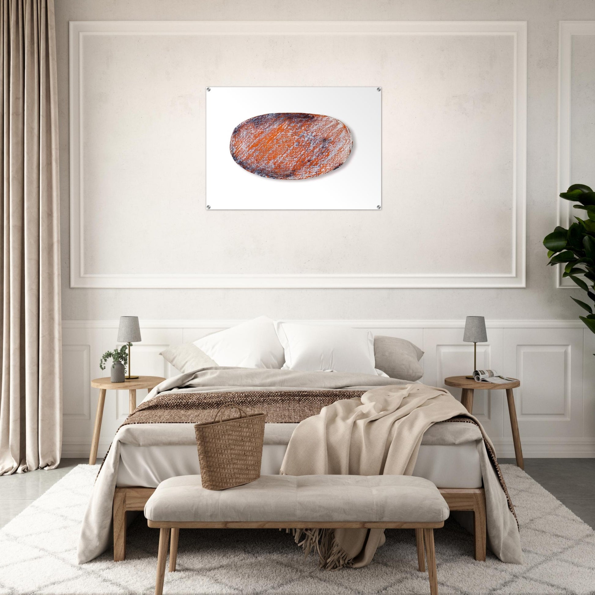 Ohne Titel für Peter Dibke - 1970 - Blinky Palermo Acrylic Print - 70x100 cm / 28x40″ inches