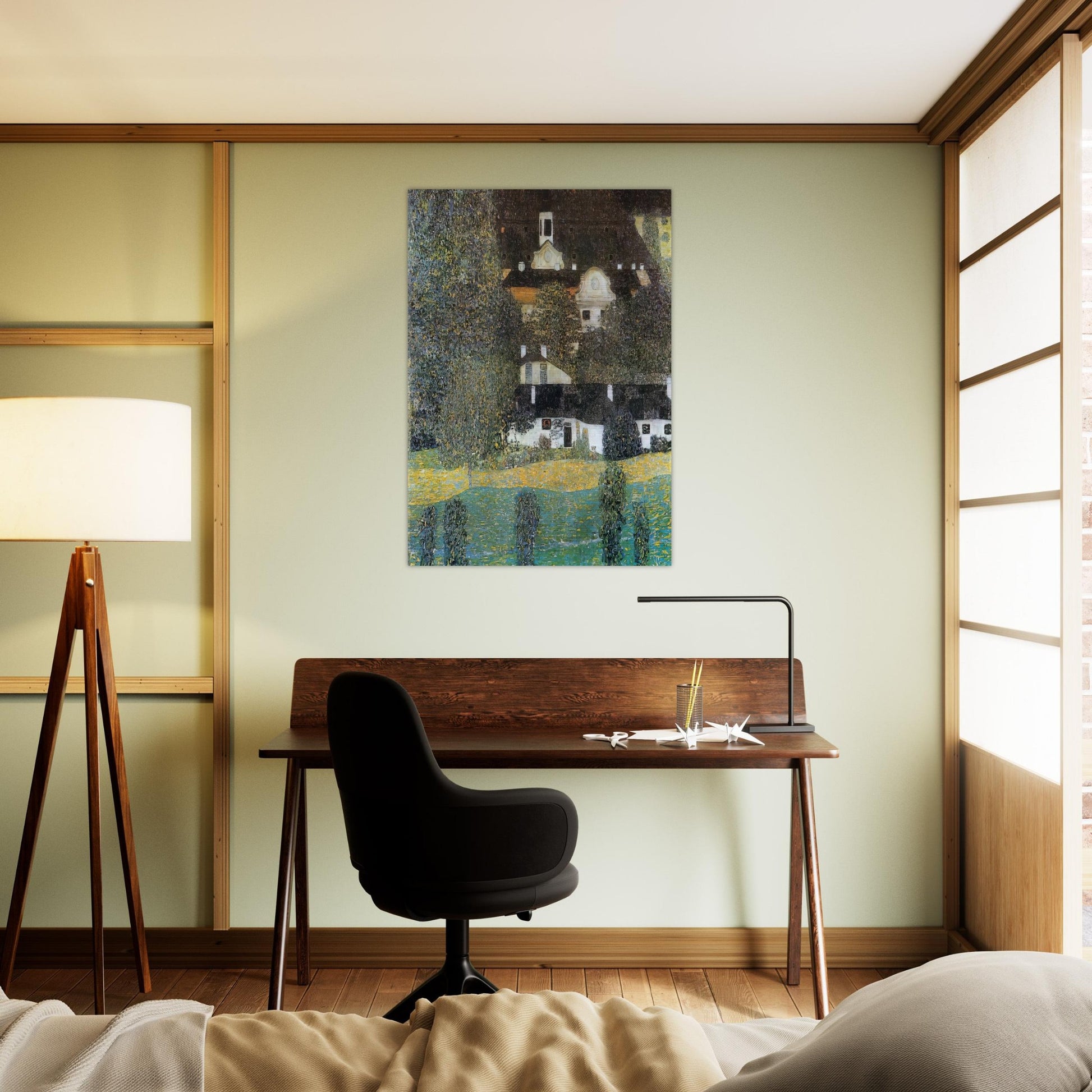 SCHLOSS KAMMER AM ATTERSEE II 1909 - Gustav Klimt Brushed Aluminum Print - 70x100 cm / 28x40 inches | Gustav Klimt Aluminum Print | Gustav Klimt Prints