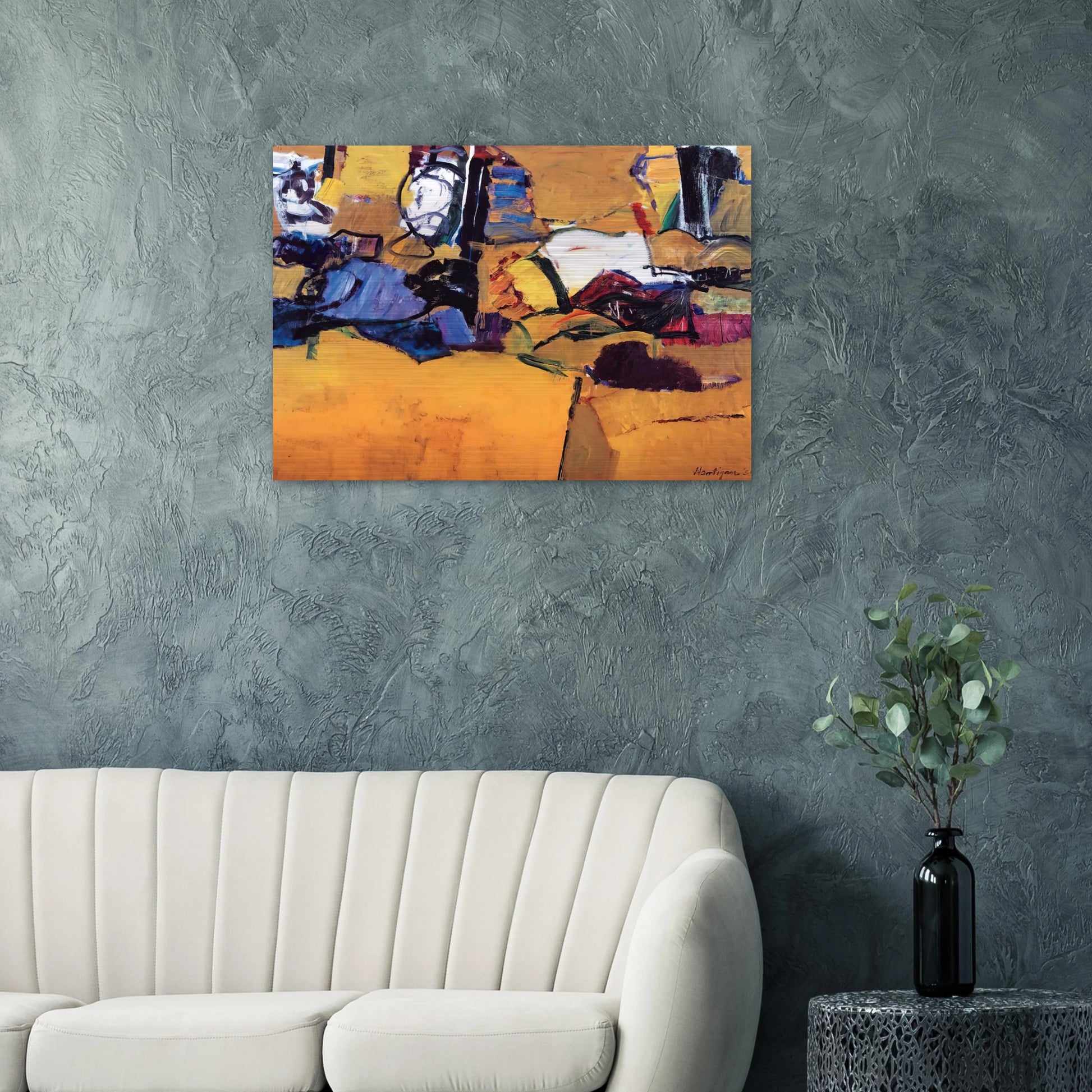 NEW ENGLAND OCTOBER 1957 1957 - Grace Hartigan Brushed Aluminum Print - 70x100 cm / 28x40 inches | Grace Hartigan Aluminum Print | Grace Hartigan Prints