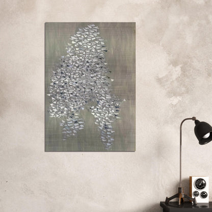 Vertical Gray - 1985 - Robert Goodnough Brushed Aluminum Print - 70x100 cm / 28x40 inches | Robert Goodnough Aluminum Print | Robert Goodnough Prints