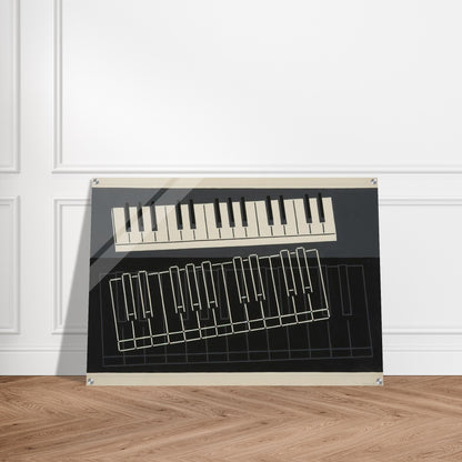 PIANO KEYS 1932 - Josef Albers Acrylic Print - 70x100 cm / 28x40″ inches
