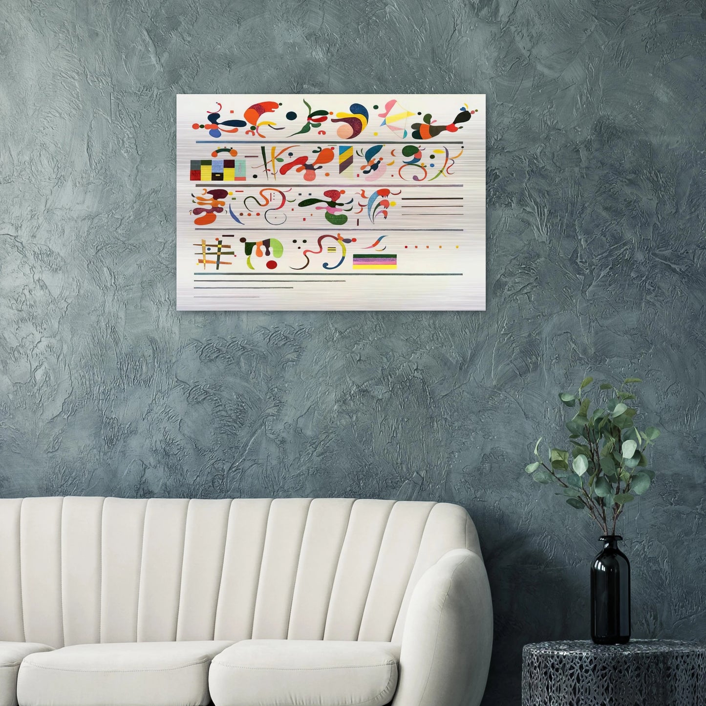 SUCCESSION 1935 - Wassily Kandinsky Brushed Aluminum Print - 70x100 cm / 28x40 inches | Wassily Kandinsky Aluminum Print | Wassily Kandinsky Prints
