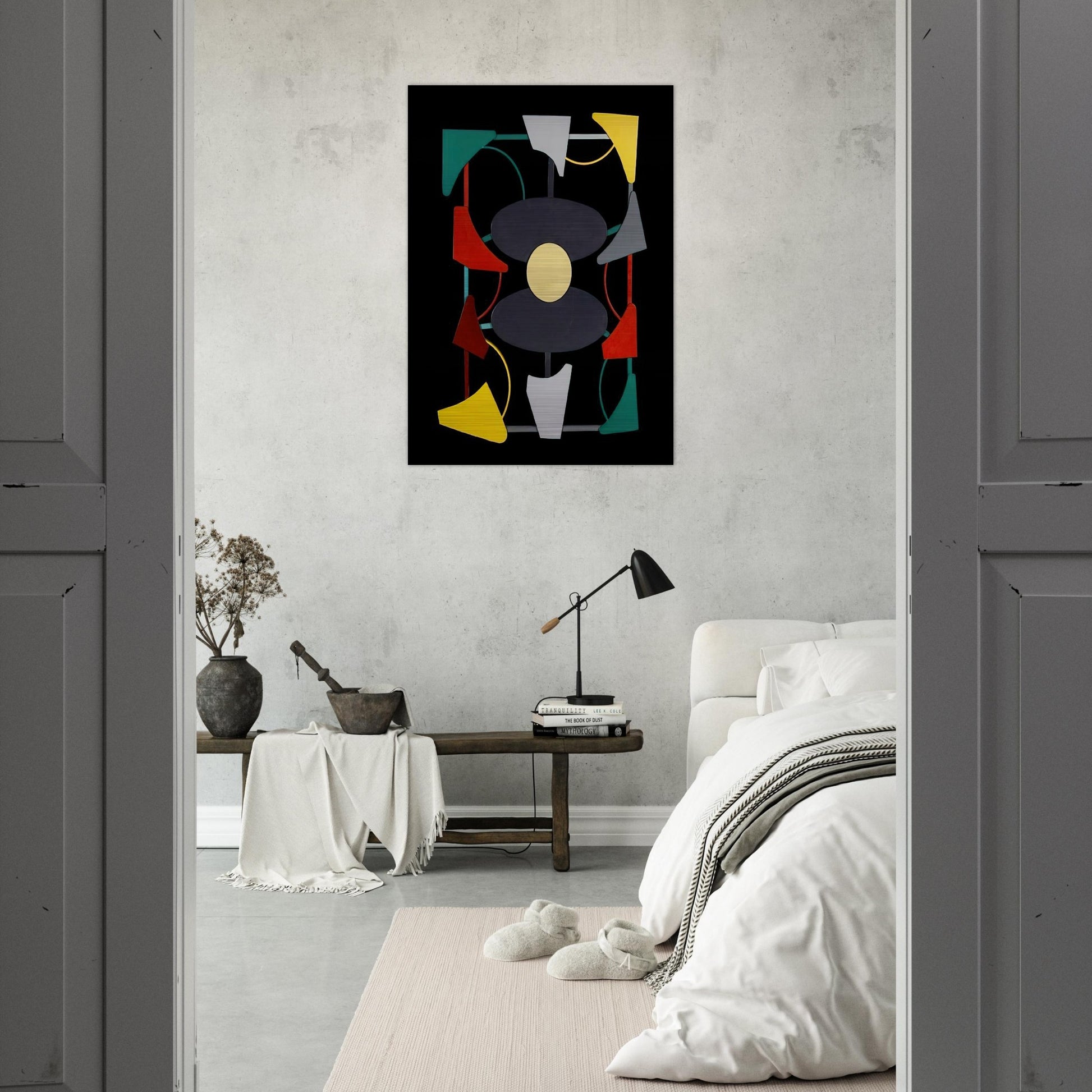 Planos y color liberados - 1947 - Gyula Kosice Brushed Aluminum Print - 70x100 cm / 28x40 inches | Gyula Kosice Aluminum Print | Gyula Kosice Prints