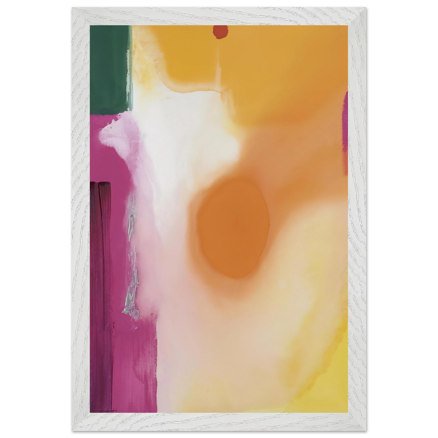 Helen Frankenthaler - Bullseye - 1989 Wall art - 20x25 cm / 8x10 inches - Premium Wooden Framed Poster With Fine Art Paper-canvas - Wood frame