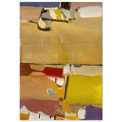 A Day at the Races - Richard Diebenkorn Brushed Aluminum Print - 70x100 cm / 28x40 inches | Richard Diebenkorn Aluminum Print | Richard Diebenkorn Prints