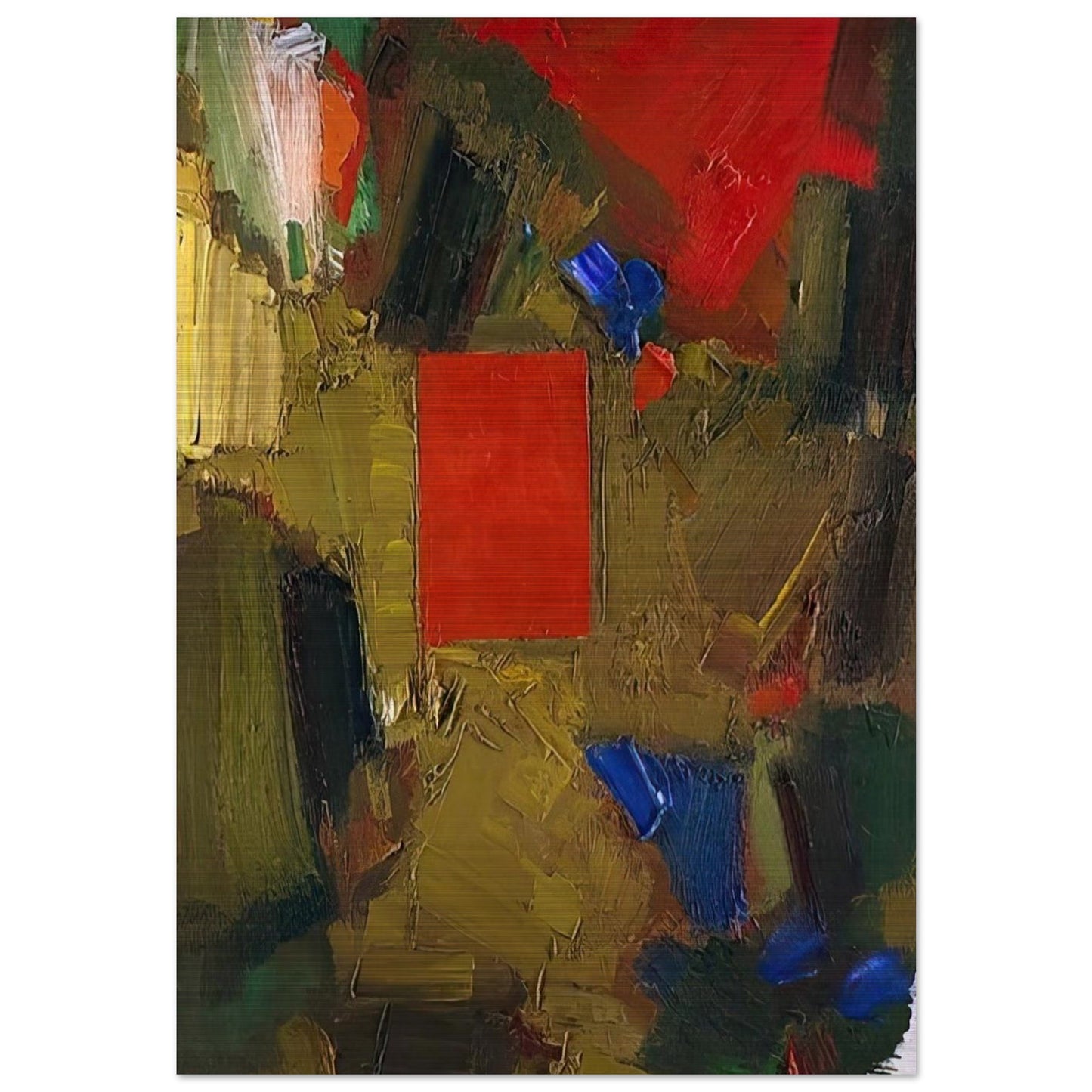 Profound Longing - Hans Hofmann Brushed Aluminum Print - 70x100 cm / 28x40 inches | Hans Hofmann Aluminum Print | Hans Hofmann Prints