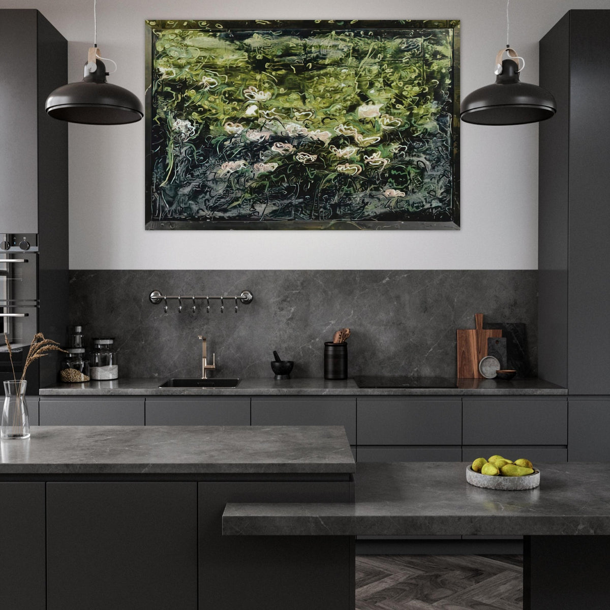 Acquatico - Art Informel - Mario Schifano Art Prints - 100x150 cm / 40x60″ inches | Mario Schifano Poster | Mario Schifano Prints