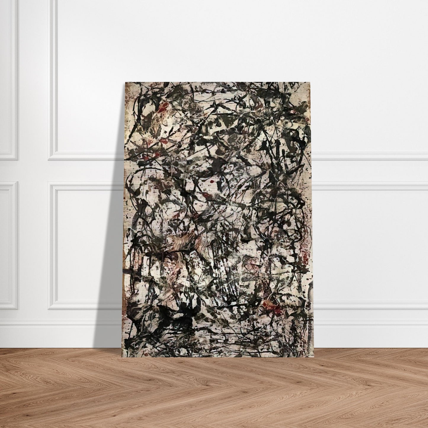ENCHANTED FOREST 1947 - Jackson Pollock Brushed Aluminum Print - 70x100 cm / 28x40 inches | Jackson Pollock Aluminum Print | Jackson Pollock Prints