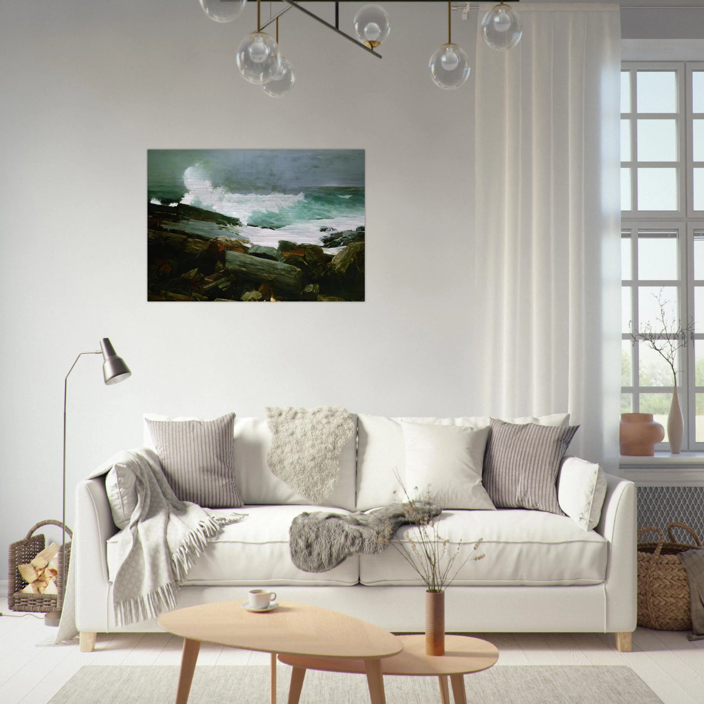 WEATHERBEATEN 1894 - Winslow Homer Brushed Aluminum Print - 70x100 cm / 28x40 inches | Winslow Homer Aluminum Print | Winslow Homer Prints