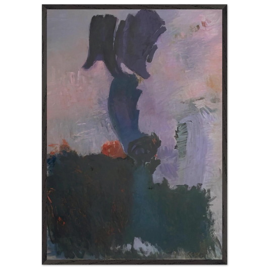 Embroidered Halo - 1958 - Adja Yunkers 70x100 cm / 28x40 inches Framed Art Print – Black Wooden Frame