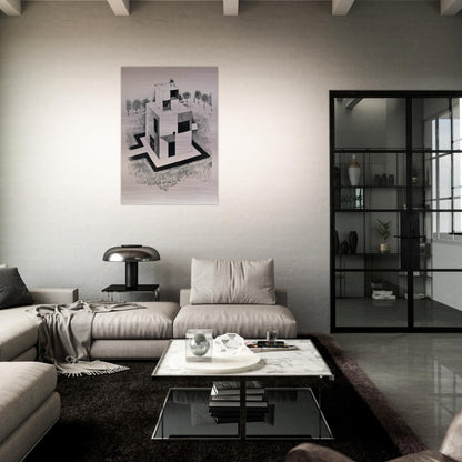 Haus Des Weissen Mannes - 1924 - Johannes Itten Brushed Aluminum Print - 70x100 cm / 28x40 inches | Johannes Itten Aluminum Print | Johannes Itten Prints