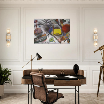 UNTITLED 1919 - Rudolf Bauer Brushed Aluminum Print - 70x100 cm / 28x40 inches | Rudolf Bauer Aluminum Print | Rudolf Bauer Prints