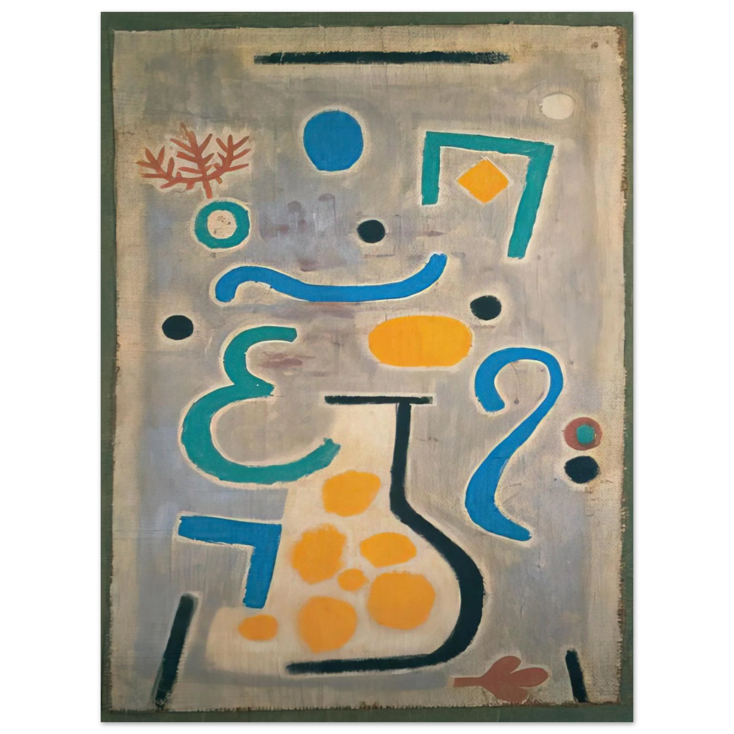 Paul Klee - THE VASE 1938  75x100 cm / 30x40inches Fine Art Poster
