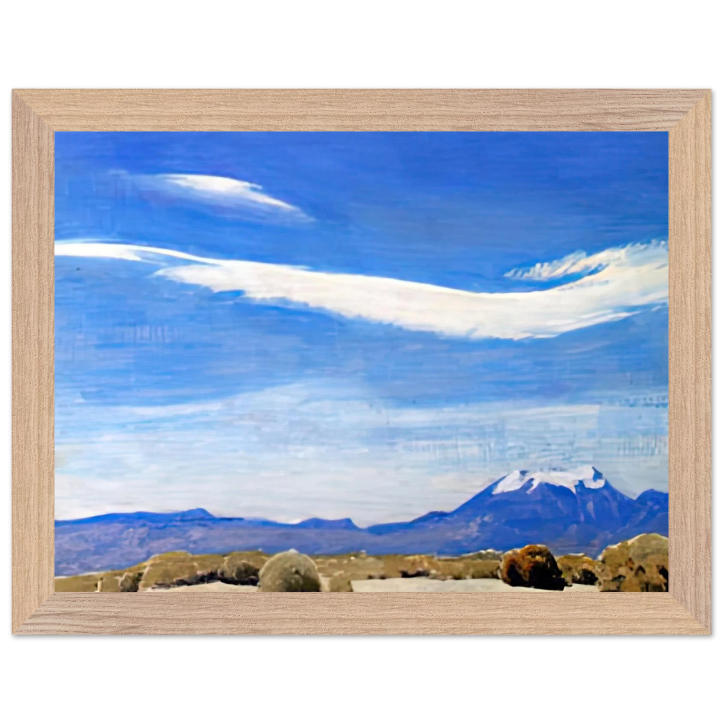 Maynard Dixon - THE CLOUD COACHELLA VALLEY CALIFORNIA 1940 Wall art - 50x70 cm / 20x28 inches - Premium Wooden Framed Poster With Fine Art Paper-canvas - Black frame