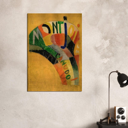 MONTJOIE - Sonia Delaunay Brushed Aluminum Print - 70x100 cm / 28x40 inches | Sonia Delaunay Aluminum Print | Sonia Delaunay Prints