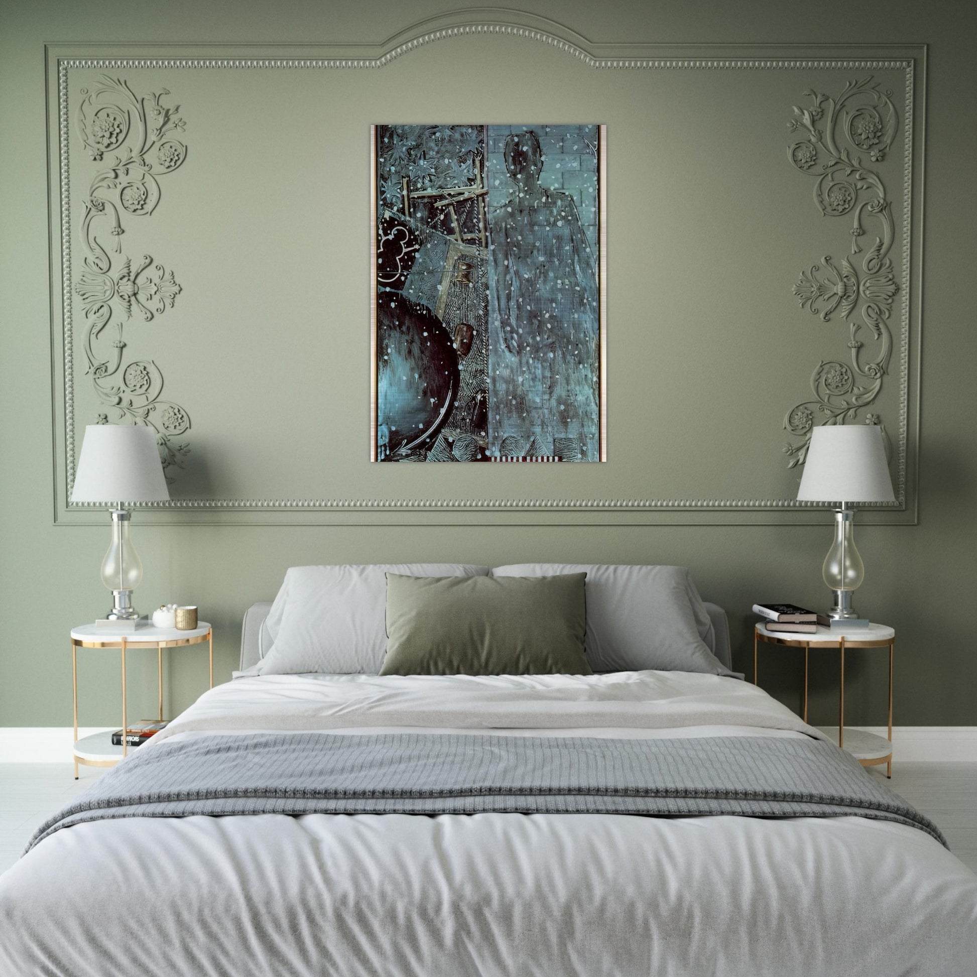WINTER - Jasper Johns Brushed Aluminum Print - 70x100 cm / 28x40 inches | Jasper Johns Aluminum Print | Jasper Johns Prints