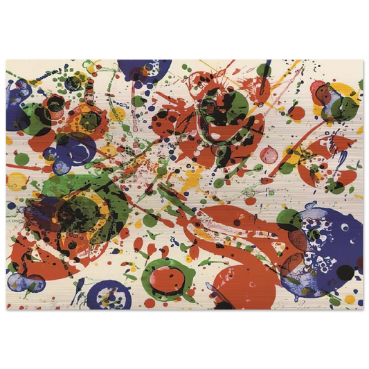 Untitled  from Pasadena Box   Lembark L60  - Sam Francis Brushed Aluminum Print - 70x100 cm / 28x40 inches | Sam Francis Aluminum Print | Sam Francis Prints