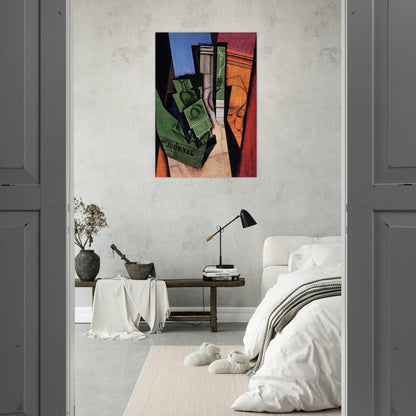BREAKFAST 1915 - Juan Gris Brushed Aluminum Print - 70x100 cm / 28x40 inches | Juan Gris Aluminum Print | Juan Gris Prints