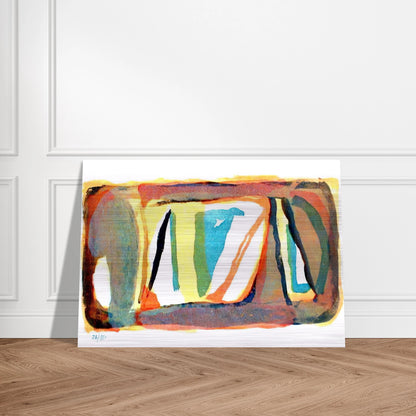 Etendue - 1974 - Bram van Velde Brushed Aluminum Print - 70x100 cm / 28x40 inches | Bram van Velde Aluminum Print | Bram van Velde Prints