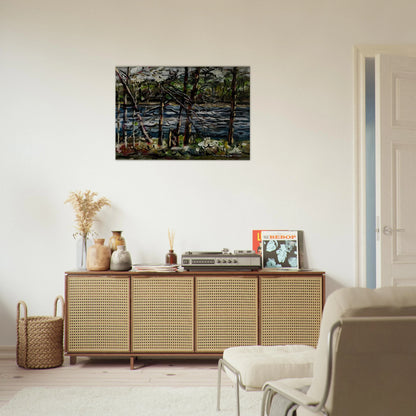ST MARY S RIVER GEORGIA 1964 - Ivan Albright Brushed Aluminum Print - 70x100 cm / 28x40 inches | Ivan Albright Aluminum Print | Ivan Albright Prints