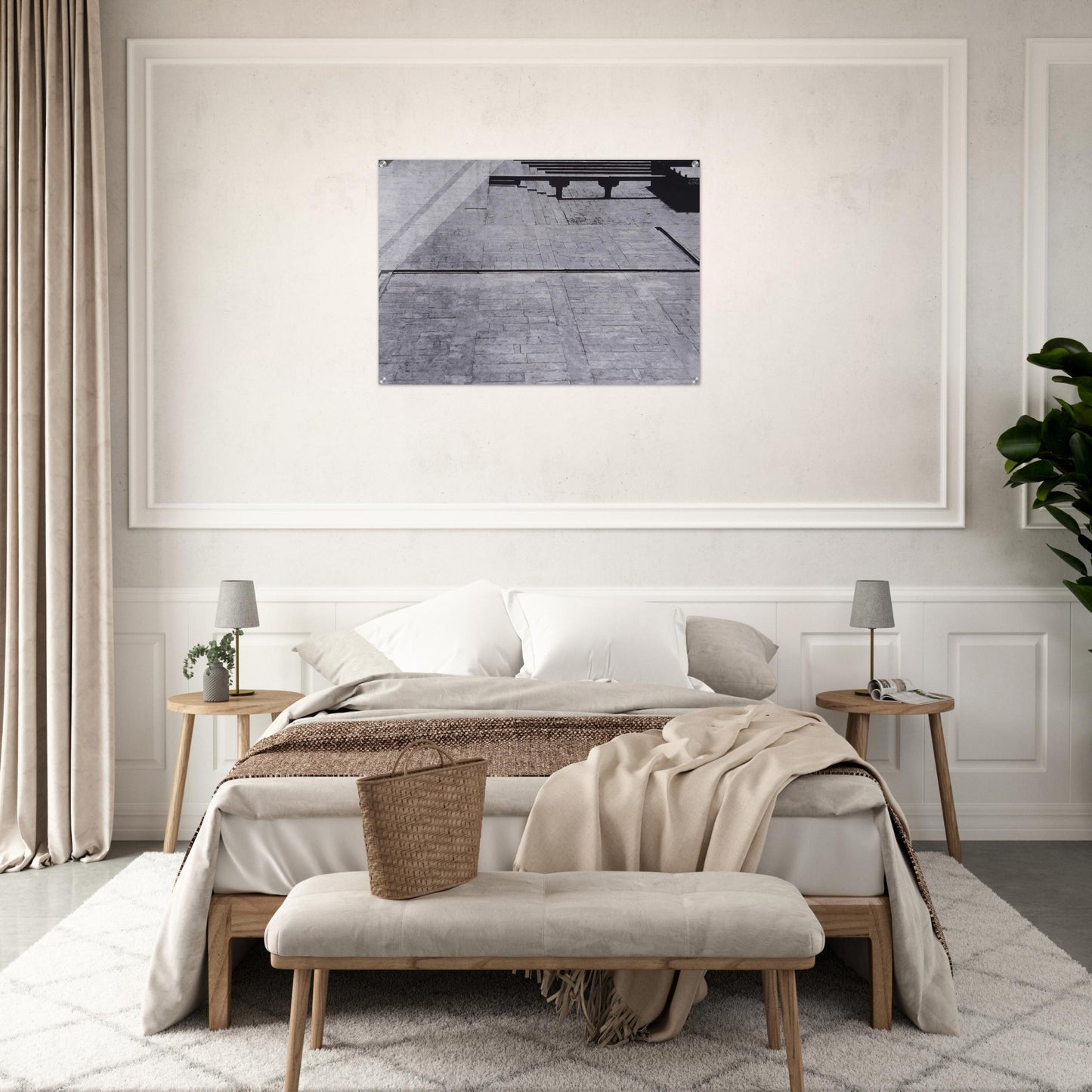 Untitled - 1971 - Nasreen Mohamedi Acrylic Print - 70x100 cm / 28x40″ inches