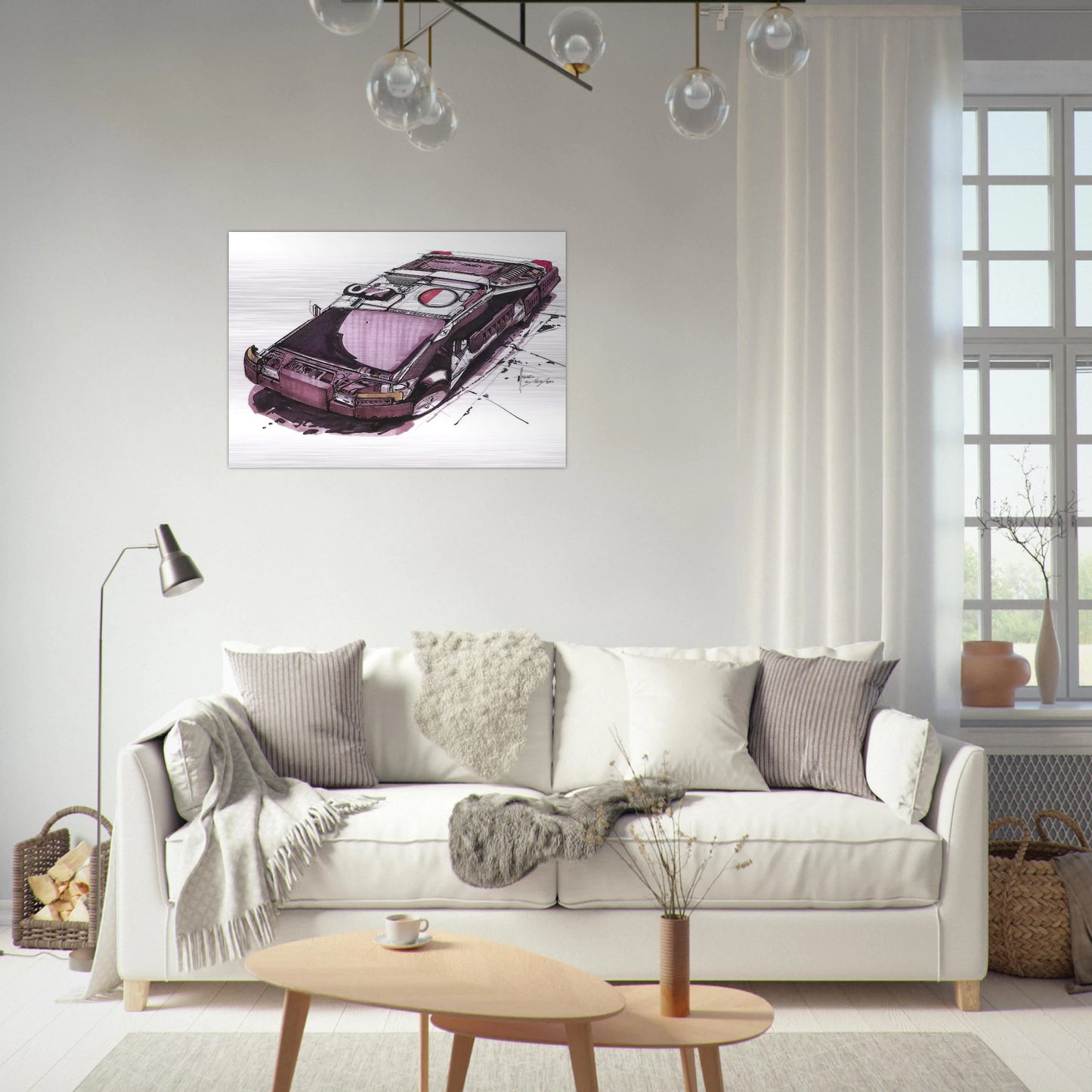 Syd Mead - Syd Mead Brushed Aluminum Print - 70x100 cm / 28x40 inches | Syd Mead Aluminum Print | Syd Mead Prints