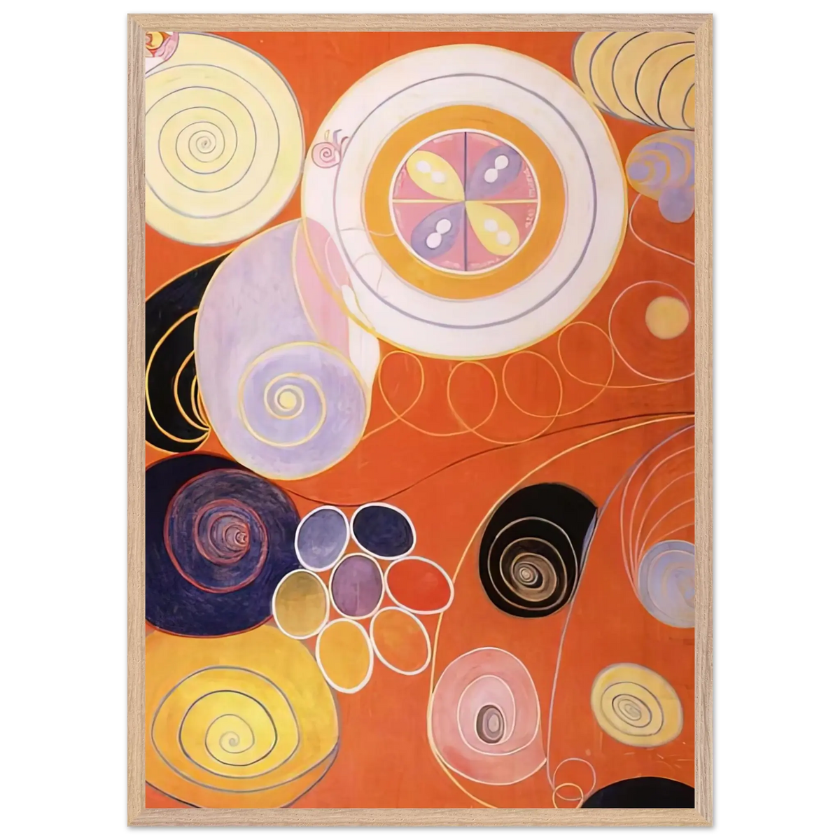 Hilma af Klint - THEY TENS MAINSTAY IV 1907 Wall art - 15x20 cm / 6x8 inches - Fine Art Poster - -
