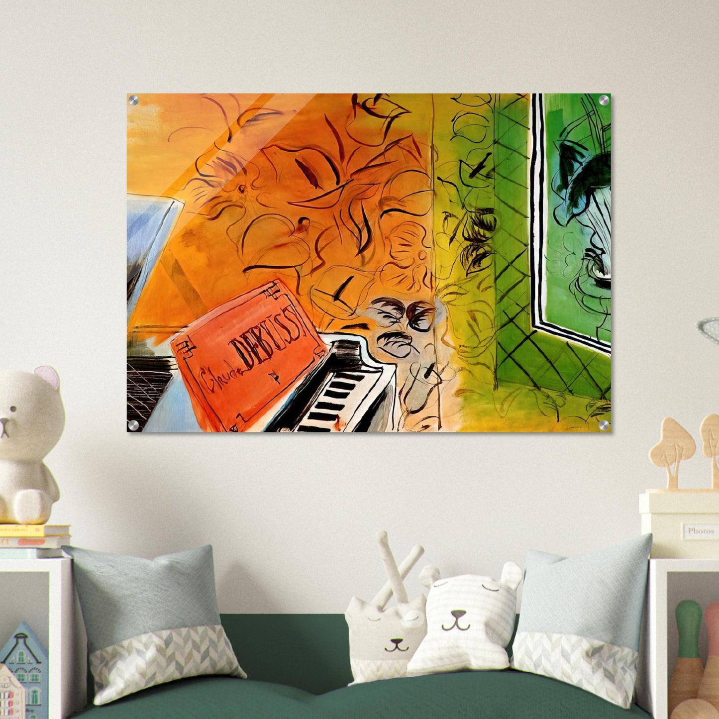 HOMAGE TO CLAUDE DEBUSSY 1952 - Raoul Dufy Acrylic Print - 70x100 cm / 28x40″ inches