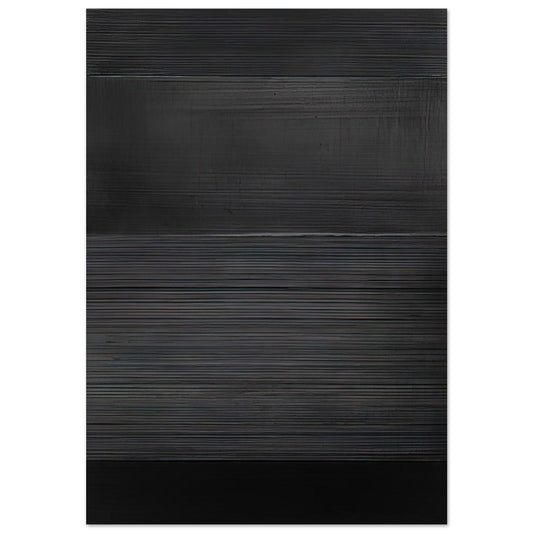 Peinture 324 x 181 cm, 17 novembre 2008 - 2008 - Pierre Soulages Brushed Aluminum Print - 70x100 cm / 28x40 inches | Pierre Soulages Aluminum Print | Pierre Soulages Prints
