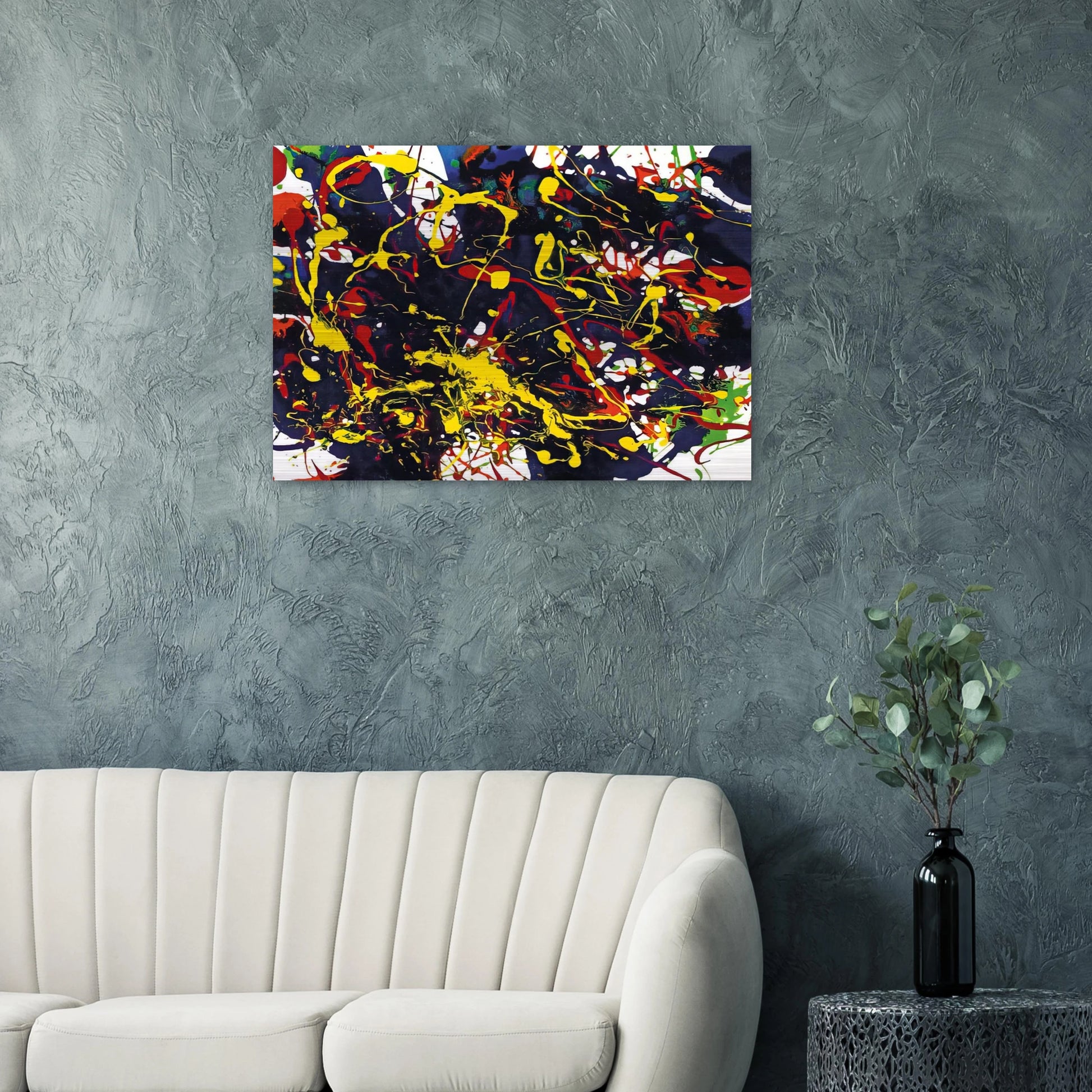 Untitled  SFP94-79  SFF 1755  - Sam Francis Brushed Aluminum Print - 70x100 cm / 28x40 inches | Sam Francis Aluminum Print | Sam Francis Prints