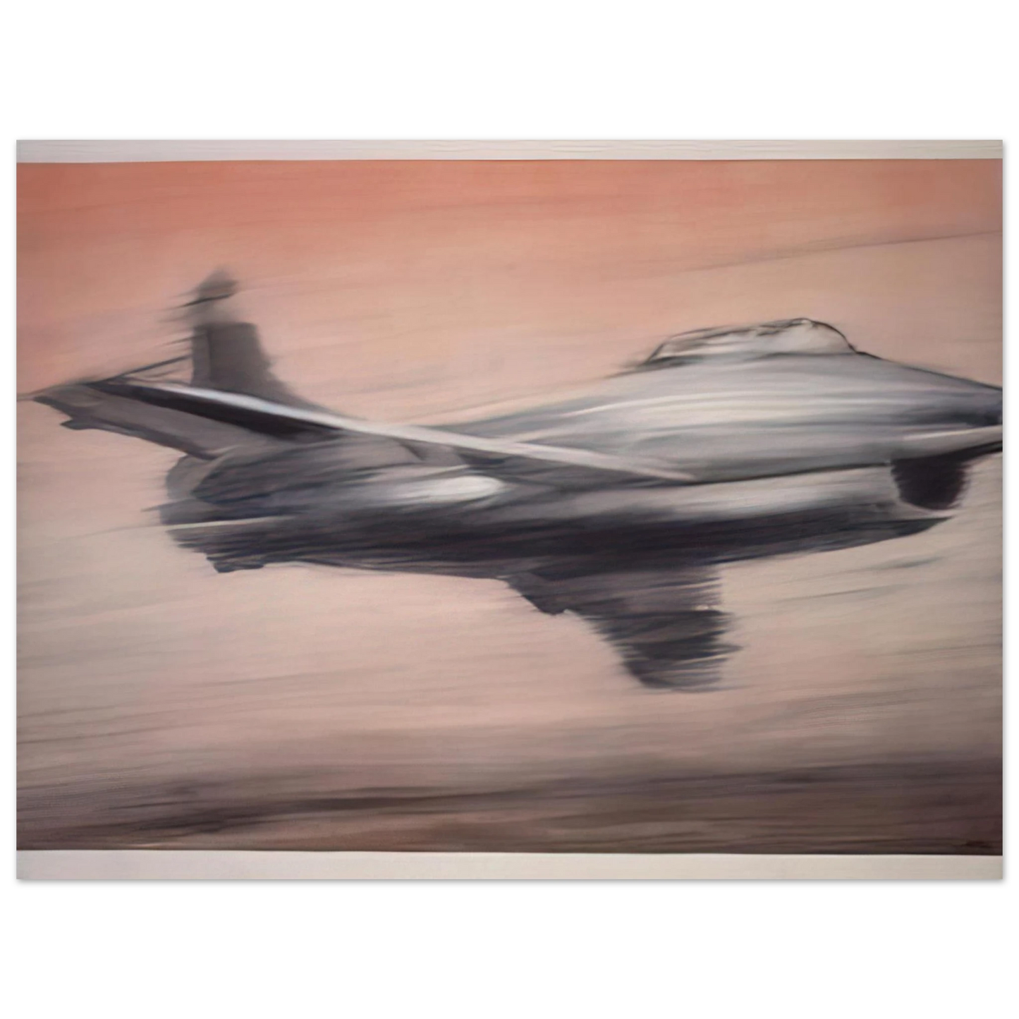 Gerhard Richter - JET FIGHTER 1963  75x100 cm / 30x40inches Fine Art Poster