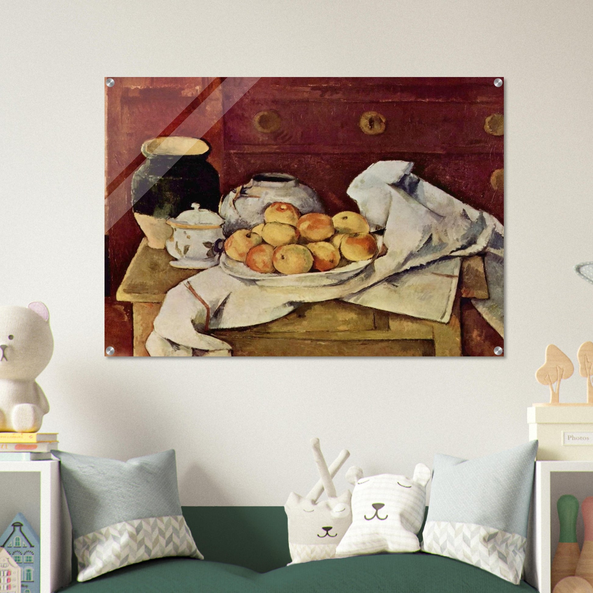 Still Life with a Chest of Drawers - Paul Cézanne Acrylic Print - 70x100 cm / 28x40″ inches | Paul Cézanne Wall Art | Paul Cézanne Prints