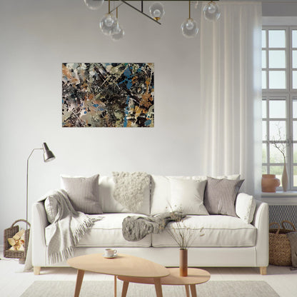 NOT_DETECTED_185248 - Jackson Pollock Brushed Aluminum Print - 70x100 cm / 28x40 inches | Jackson Pollock Aluminum Print | Jackson Pollock Prints