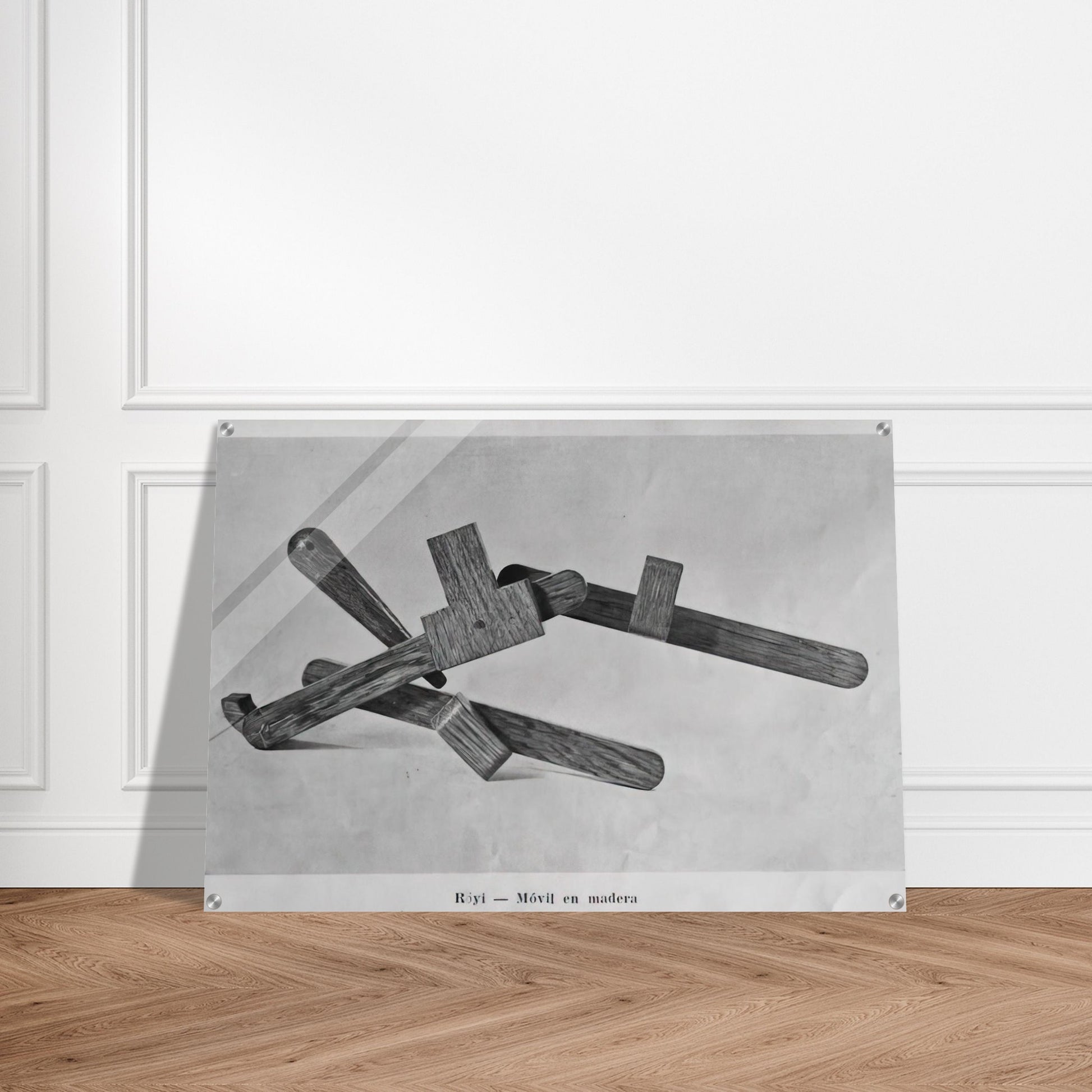 Röyi - 1945 - Gyula Kosice Acrylic Print - 70x100 cm / 28x40″ inches | Gyula Kosice Wall Art | Gyula Kosice Prints