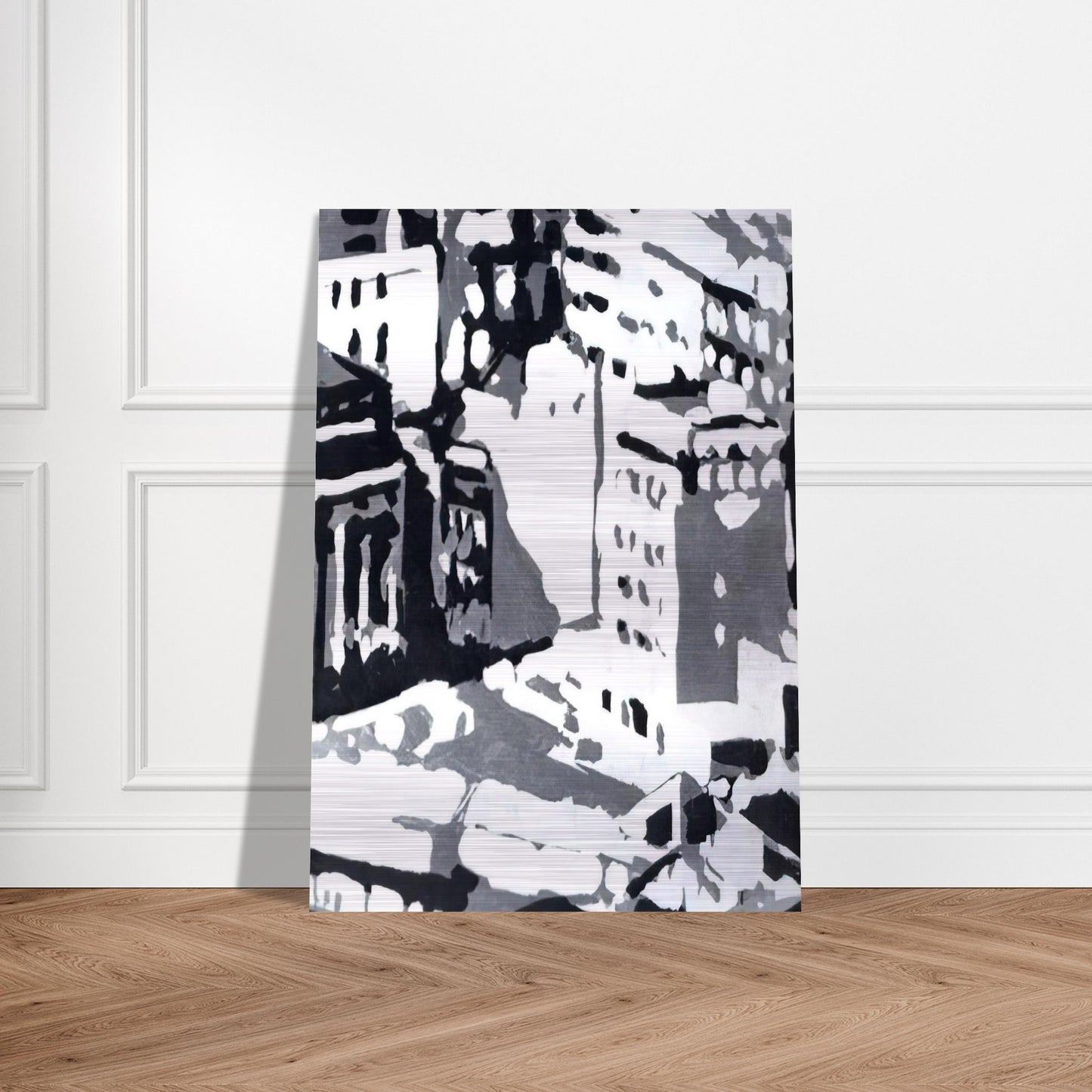 TOWNSCAPE 1969 1 - Gerhard Richter Brushed Aluminum Print - 70x100 cm / 28x40 inches | Gerhard Richter Aluminum Print | Gerhard Richter Prints