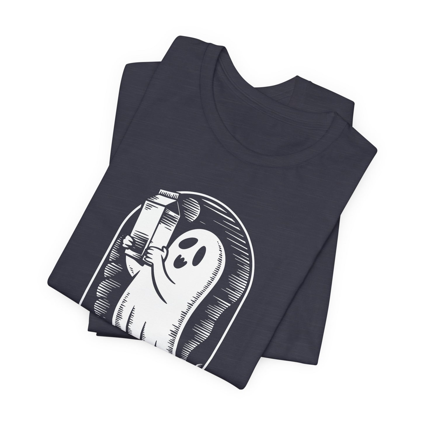 Halloween-T-Shirt „Einfach ein Papa, der immer mit Milch zurückkam“ – Unisex-Kurzarmshirt aus Jersey