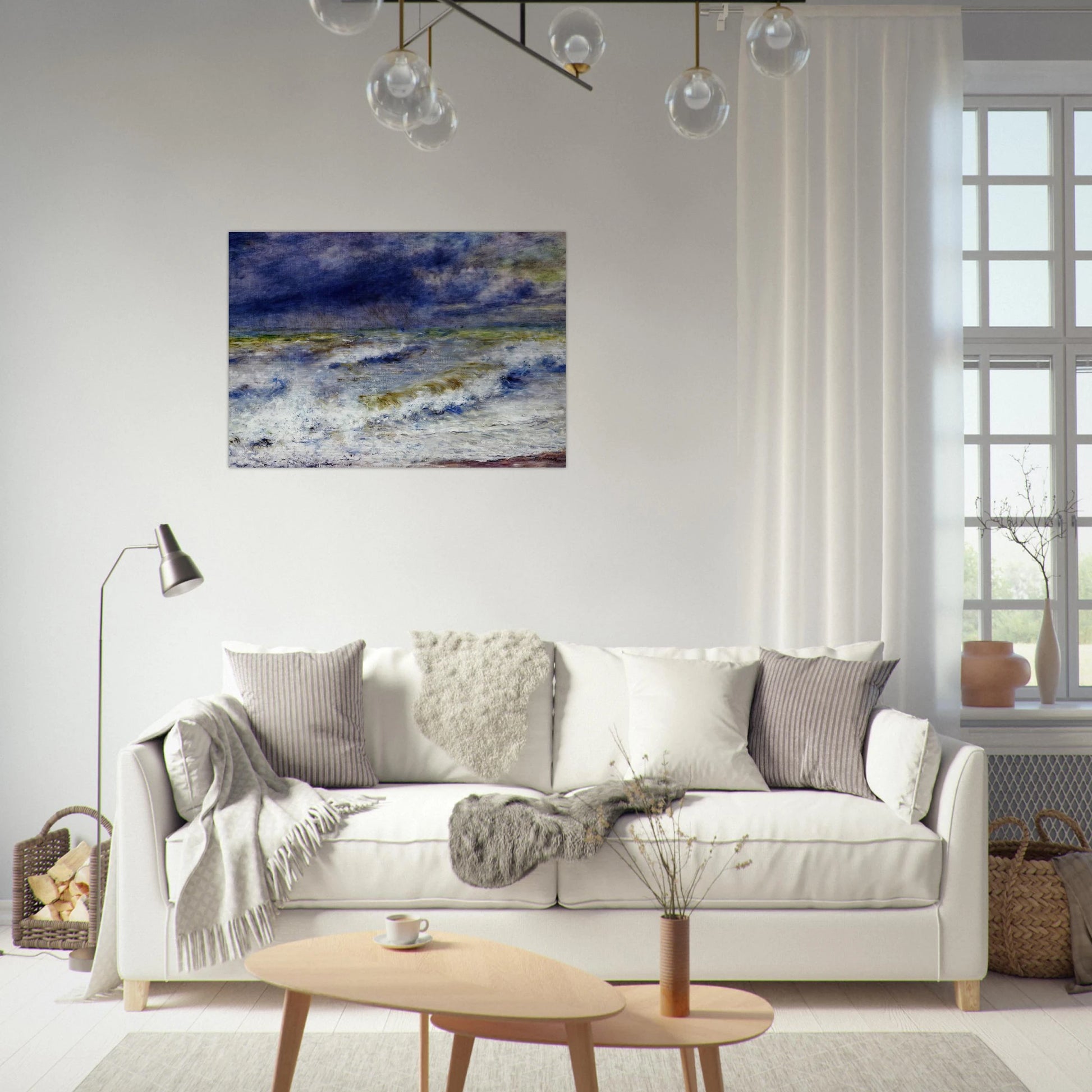 Seascape - Pierre-Auguste Renoir Brushed Aluminum Print - 70x100 cm / 28x40 inches | Pierre-Auguste Renoir Aluminum Print | Pierre-Auguste Renoir Prints