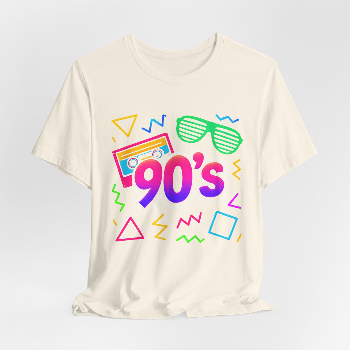 Oldschool-Musik der 90er – Arcade-Vibes. Klassischer 90er-Jahre-Vintage-Look. Retro-T-Shirt „I Heart The Nineties“ aus den 90ern.